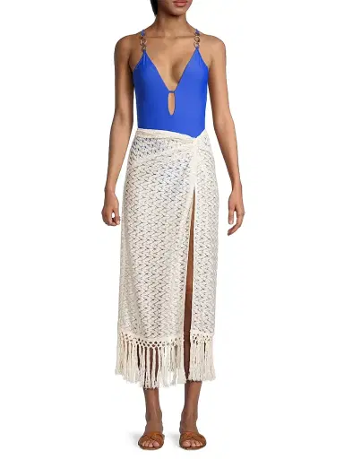 Ramy Brook Women's Gaia Zig-Zag Metallic Tassel Midi-Skirt | Thumbnail 2 Ramy Brook Women's Gaia Zig-Zag Metallic Tassel Midi-Skirt | Thumbnail 2
