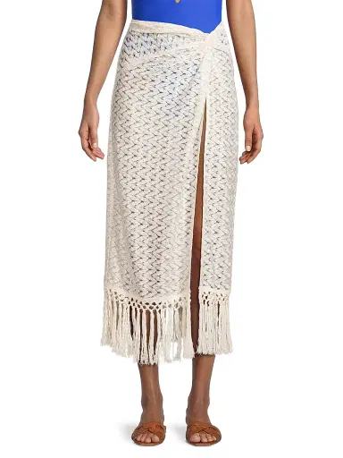 Ramy Brook Women's Gaia Zig-Zag Metallic Tassel Midi-Skirt | Thumbnail 3 Ramy Brook Women's Gaia Zig-Zag Metallic Tassel Midi-Skirt | Thumbnail 3