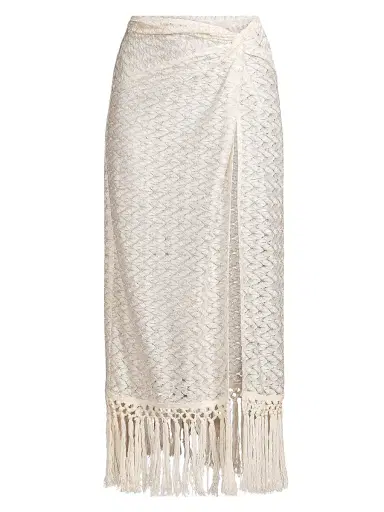 Ramy Brook Women's Gaia Zig-Zag Metallic Tassel Midi-Skirt | Thumbnail 1 Ramy Brook Women's Gaia Zig-Zag Metallic Tassel Midi-Skirt | Thumbnail 1