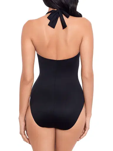 Miraclesuit Swim Women's Rock Solid Utopia Halter One-Piece Swimsuit - Black - Size 16 | Thumbnail 5 Miraclesuit Swim Women's Rock Solid Utopia Halter One-Piece Swimsuit - Black - Size 16 | Thumbnail 5