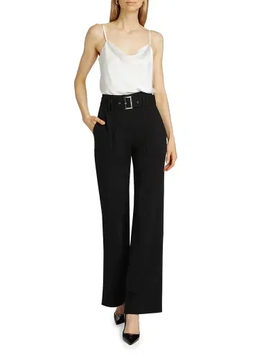Elie Tahari Women's Katrina Satin Camisole - Sky White | Thumbnail 2 Elie Tahari Women's Katrina Satin Camisole - Sky White | Thumbnail 2