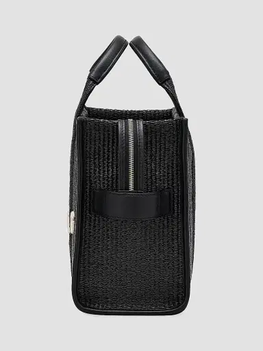 Marc Jacobs Women's The Woven Medium Tote Bag - Black | Thumbnail 6 Marc Jacobs Women's The Woven Medium Tote Bag - Black | Thumbnail 6