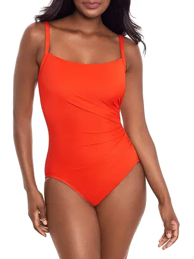Miraclesuit Swim Women's Starr Gathered One-Piece Swimsuit - Arancio - Size 14 | Thumbnail 2 Miraclesuit Swim Women's Starr Gathered One-Piece Swimsuit - Arancio - Size 14 | Thumbnail 2