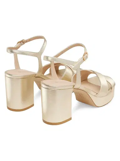 Stuart Weitzman Women's Dayna 80MM Leather Platform Sandals | Thumbnail 2 Stuart Weitzman Women's Dayna 80MM Leather Platform Sandals | Thumbnail 2