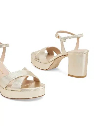 Stuart Weitzman Women's Dayna 80MM Leather Platform Sandals | Thumbnail 3 Stuart Weitzman Women's Dayna 80MM Leather Platform Sandals | Thumbnail 3