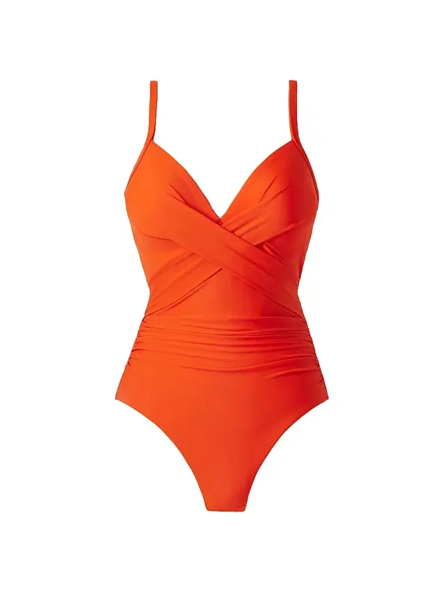 Miraclesuit Swim Women's Rock Solid Captivate Swimsuit - Arancio - Size 14