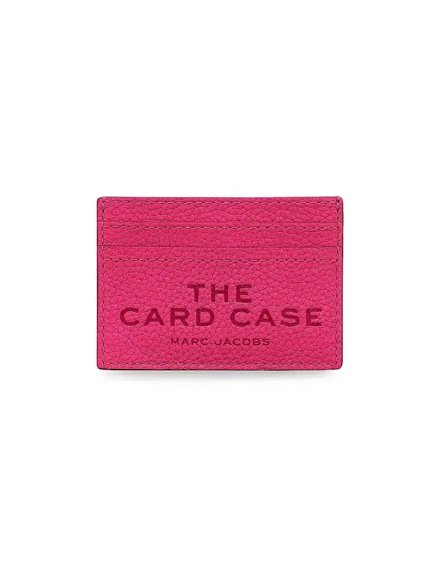 Marc Jacobs Women's The Leather Card Case - Raspberry Pink