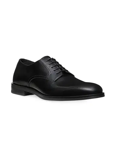 Stuart Weitzman Men's SW Club Classic Leather Derbys | Thumbnail 2 Stuart Weitzman Men's SW Club Classic Leather Derbys | Thumbnail 2