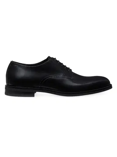 Stuart Weitzman Men's SW Club Classic Leather Derbys | Thumbnail 1 Stuart Weitzman Men's SW Club Classic Leather Derbys | Thumbnail 1