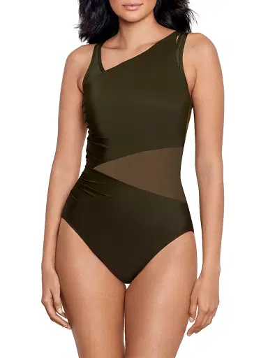 Miraclesuit Swim Women's Illusionist Azura One-Piece Illusionists Swimsuit - Nori - Size 16 | Thumbnail 3 Miraclesuit Swim Women's Illusionist Azura One-Piece Illusionists Swimsuit - Nori - Size 16 | Thumbnail 3