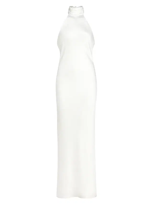 Ramy Brook Women's Tatiana High-Neck Satin Gown -