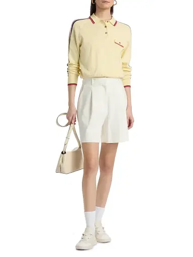 Guest In Residence Women's Relay Cashmere Polo Sweater | Thumbnail 2