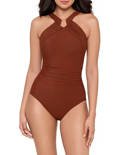 Miraclesuit Swim Women's Rock Solid Aphrodite One-Piece Swimsuit - Copper - Size 16 | Thumbnail 2 Miraclesuit Swim Women's Rock Solid Aphrodite One-Piece Swimsuit - Copper - Size 16 | Thumbnail 2