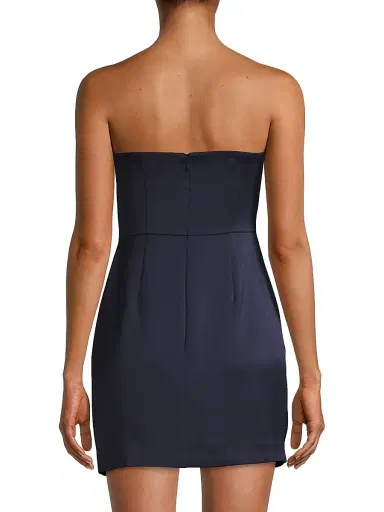 Ramy Brook Women's Orion Bow Minidress - Navy - Size 16 | Thumbnail 5