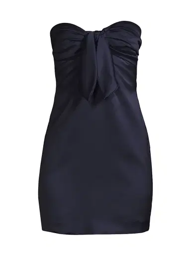 Ramy Brook Women's Orion Bow Minidress - Navy - Size 16 | Thumbnail 1