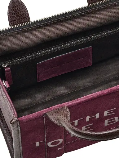 Marc Jacobs Women's The Suede Small Tote Bag - Dark Plum | Thumbnail 8 Marc Jacobs Women's The Suede Small Tote Bag - Dark Plum | Thumbnail 8