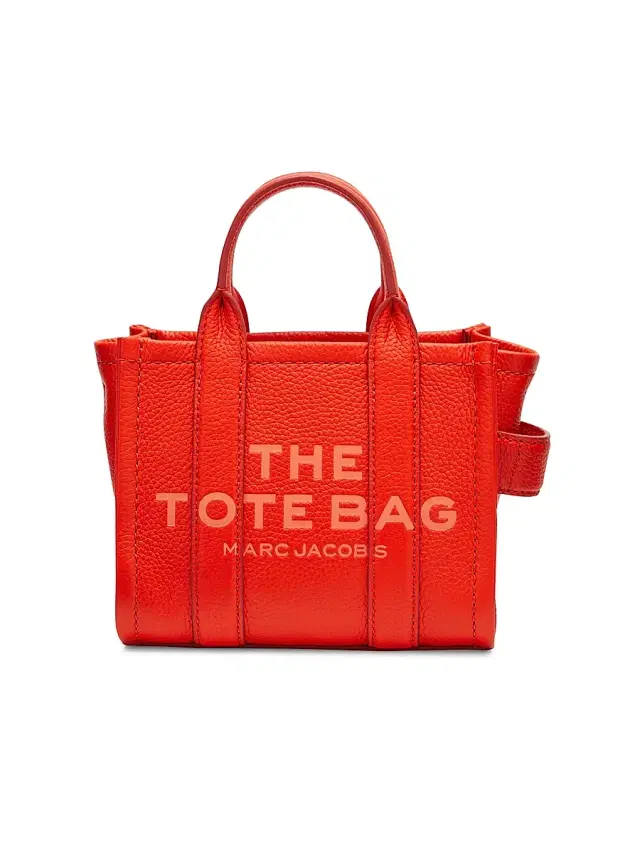 Marc Jacobs Women's The Leather Crossbody Tote Bag - Electric Orange