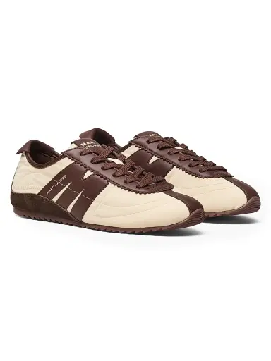 Marc Jacobs Women's The Bleeker 400 Leather Runner Sneakers - Short Bread Multi - Size 6 | Thumbnail 2 Marc Jacobs Women's The Bleeker 400 Leather Runner Sneakers - Short Bread Multi - Size 6 | Thumbnail 2