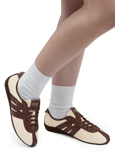 Marc Jacobs Women's The Bleeker 400 Leather Runner Sneakers - Short Bread Multi - Size 6 | Thumbnail 6 Marc Jacobs Women's The Bleeker 400 Leather Runner Sneakers - Short Bread Multi - Size 6 | Thumbnail 6