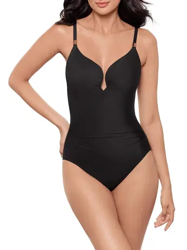 Miraclesuit Swim Women's Razzle Dazzle Antheia Plunging V-Neck One-Piece Swimsuit | Thumbnail 2 Miraclesuit Swim Women's Razzle Dazzle Antheia Plunging V-Neck One-Piece Swimsuit | Thumbnail 2