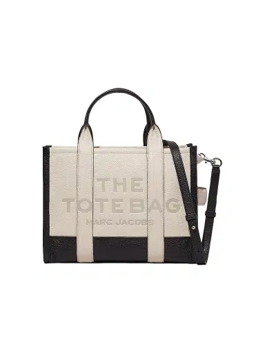 Marc Jacobs Women's The Colorblock Leather Medium Tote - Ivory Multi | Thumbnail 1