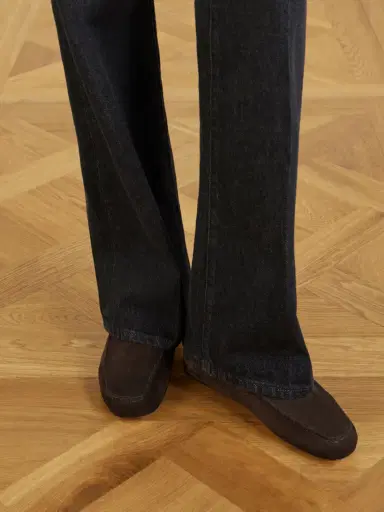 The Row Leo Shearling-lined Suede Loafers | Thumbnail 4 The Row Leo Shearling-lined Suede Loafers | Thumbnail 4