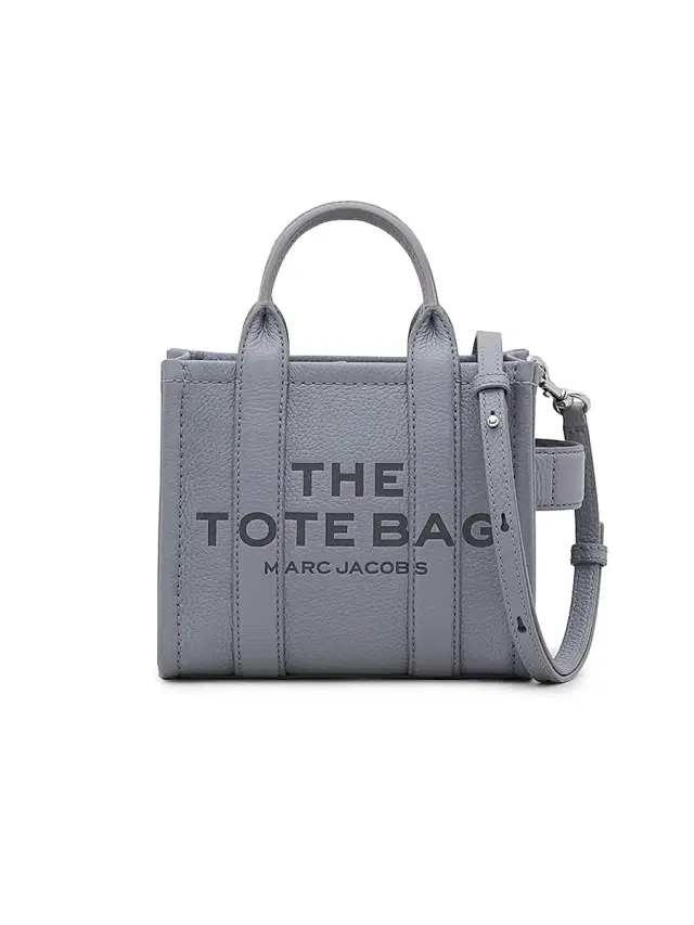 Marc Jacobs Women's The Leather Crossbody Tote Bag - Gray
