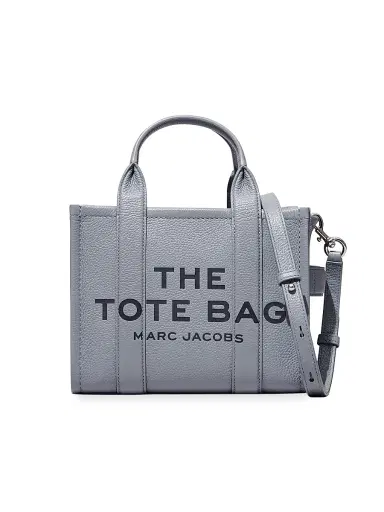 Marc Jacobs Women's The Leather Small Tote Bag - Wolf Grey | Thumbnail 1 Marc Jacobs Women's The Leather Small Tote Bag - Wolf Grey | Thumbnail 1