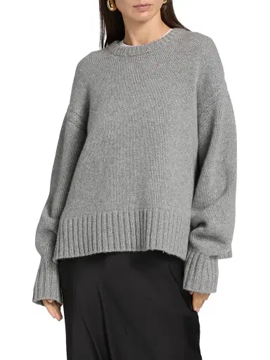 Guest In Residence Women's Cozy Crew Cashmere Sweater | Thumbnail 3