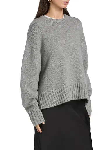 Guest In Residence Women's Cozy Crew Cashmere Sweater | Thumbnail 4