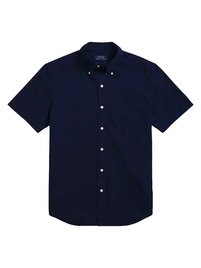 Men's Classic-Fit Seersucker Shirt - Astoria Navy