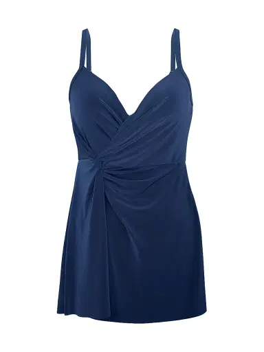 Miraclesuit Swim Women's Twisted Sister Adora Swim Dress - Midnight Blue - Size 16 | Thumbnail 1 Miraclesuit Swim Women's Twisted Sister Adora Swim Dress - Midnight Blue - Size 16 | Thumbnail 1