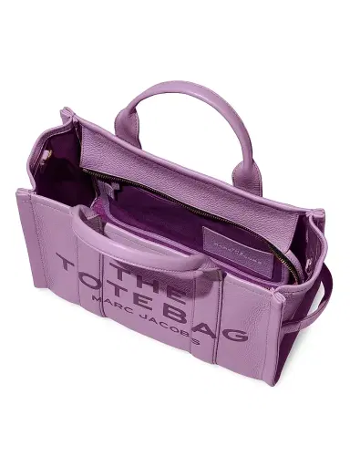 Marc Jacobs Women's Medium Leather Tote Bag - Lilas | Thumbnail 3 Marc Jacobs Women's Medium Leather Tote Bag - Lilas | Thumbnail 3