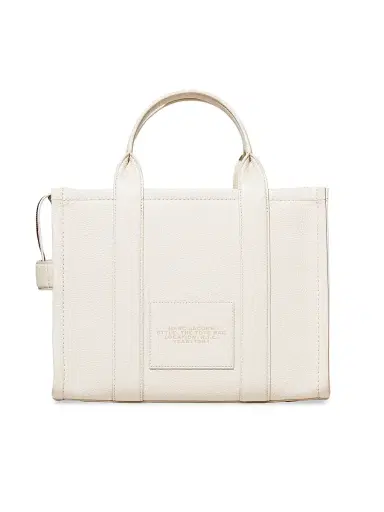 Marc Jacobs Women's Medium Leather Tote Bag - Cotton Silver | Thumbnail 5 Marc Jacobs Women's Medium Leather Tote Bag - Cotton Silver | Thumbnail 5
