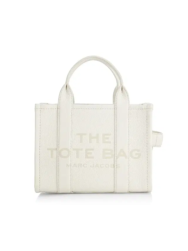 Marc Jacobs Women's The Leather  Tote Bag - Cotton Silver