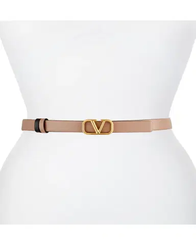 Valentino Garavani VLogo Leather Belt, 20mm | Thumbnail 3