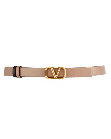 Valentino Garavani VLogo Leather Belt, 20mm | Thumbnail 1