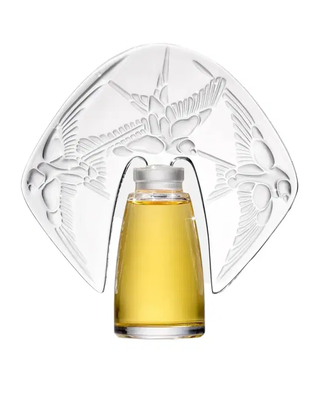 Shalini Parfum Amorem Rose Parfum presented in a Lalique Crystal Flacon, 1 oz. / 30 mL