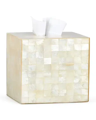 Labrazel Capiz Ivory Tissue Box Cover | Thumbnail 2