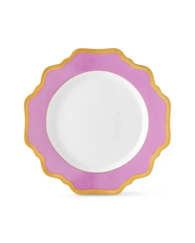 Anna Weatherley Purple Rimmed Bread & Butter Plate