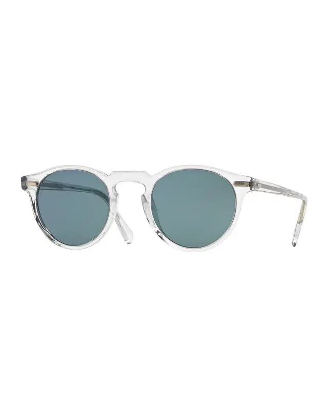 Oliver Peoples Men 's Gregory Peck 47 Round Sunglasses