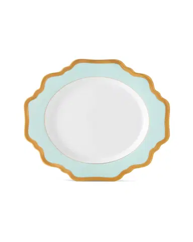 Anna Weatherley Aqua Rimmed Salad Plate | Thumbnail 2