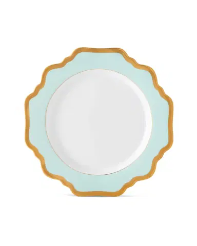 Anna Weatherley Aqua Rimmed Salad Plate | Thumbnail 1