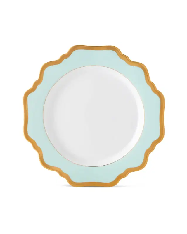 Anna Weatherley Aqua Rimmed Salad Plate