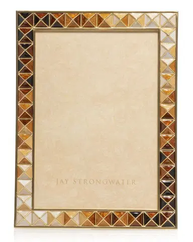 Jay Strongwater Pyramid Frame, 5" x 7" | Thumbnail 1 Jay Strongwater Pyramid Frame, 5" x 7" | Thumbnail 1