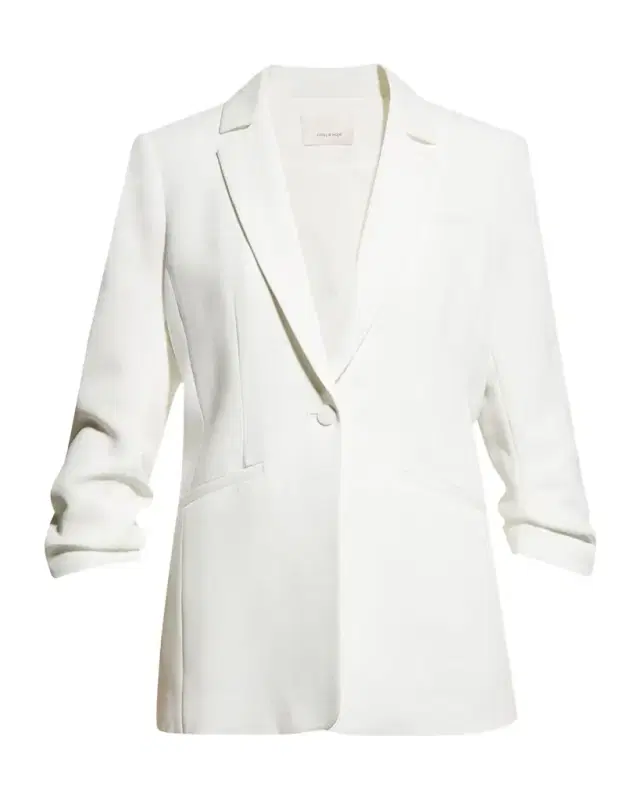Cinq a Sept Khloe Crepe 3/4-Sleeve Blazer