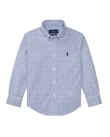 Polo Ralph Lauren Boy's Poplin Woven Tattersall Sport Shirt | Thumbnail 1