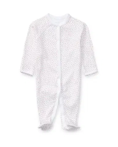 Polo Ralph Lauren Floral Print Cotton Footie Pajamas | Thumbnail 1