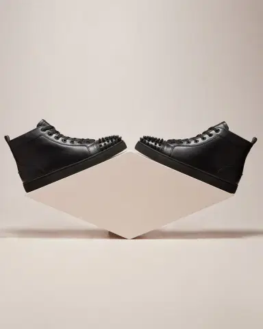 Christian Louboutin Men's Lou Spikes High-Top Sneakers | Thumbnail 4 Christian Louboutin Men's Lou Spikes High-Top Sneakers | Thumbnail 4