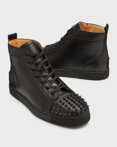Christian Louboutin Men's Lou Spikes High-Top Sneakers | Thumbnail 8 Christian Louboutin Men's Lou Spikes High-Top Sneakers | Thumbnail 8